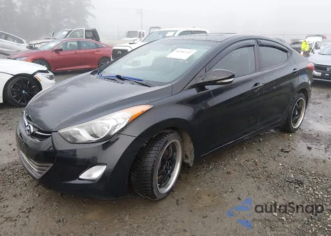 2013 Hyundai Elantra Limited from USA, damaged, VIN 5NPDH4AE5DH369179